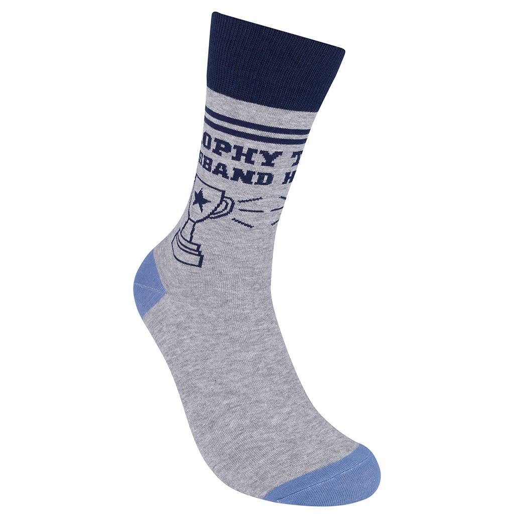 Trophy Husband Socks | Funny Sock | Men's Socks | Groom Gift - HER Home Design Boutique